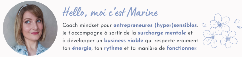 marine coach mindset entrepreneures hypersensibles lemon mind