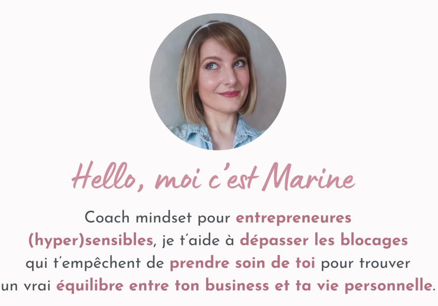 marine coach mindset entrepreneures hypersensibles lemon mind