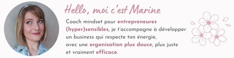 marine coach mindset entrepreneures hypersensibles lemon mind